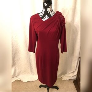 David Meister red evening dress size 12